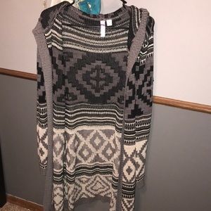 Francesca’s hooded long cardigan